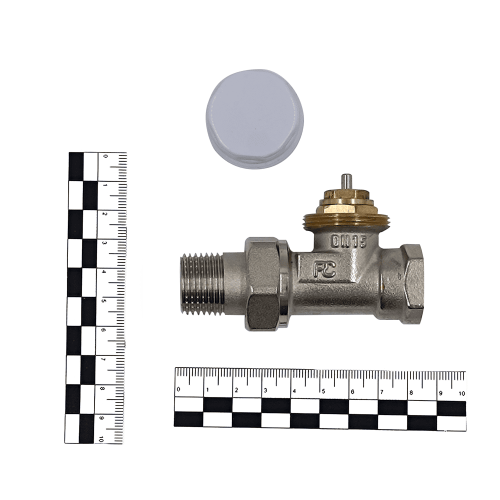 Вентиль прямой Primoclima Armature термостатический 1/2", никелированный фото 2