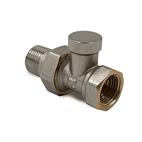 Комплектующие Запорный клапан Primoclima Armature прямой 1/2", никелированный