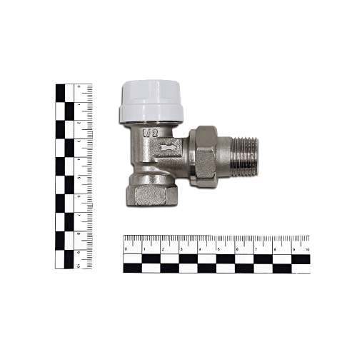Вентиль угловой Primoclima Armature термостатический 1/2", никелированный фото 2