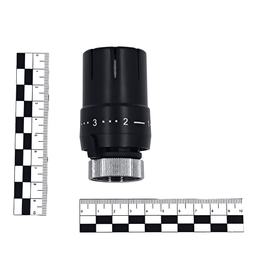 Термостатическая головка Primoclima Armature "Mini", М30х1,5, черный матовый фото 2