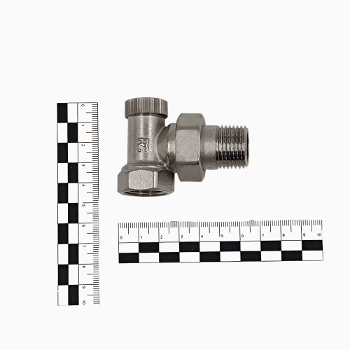 Запорный клапан Primoclima Armature угловой 1/2", никелированный фото 2