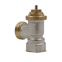 Комплектующие Вентиль угловой Primoclima Armature термостатический ВР-НР 1/2"х3/4", без хвостовика, никель