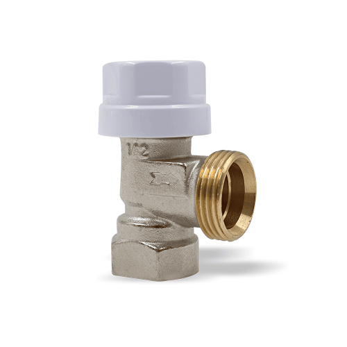 Вентиль угловой Primoclima Armature термостатический ВР-НР 1/2"х3/4", без хвостовика, никель фото 4