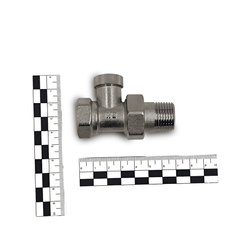 Запорный клапан Primoclima Armature прямой 1/2", никелированный фото 2