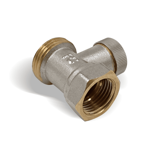 Клапан запорный Primoclima Armature прямой ВР-НР 1/2"х3/4", без хвостовика, никель фото 4